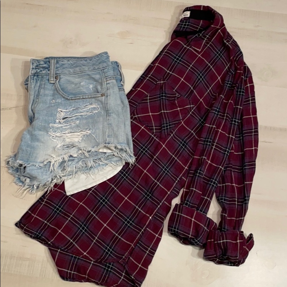 Garage Flannel Boyfriend Shirt